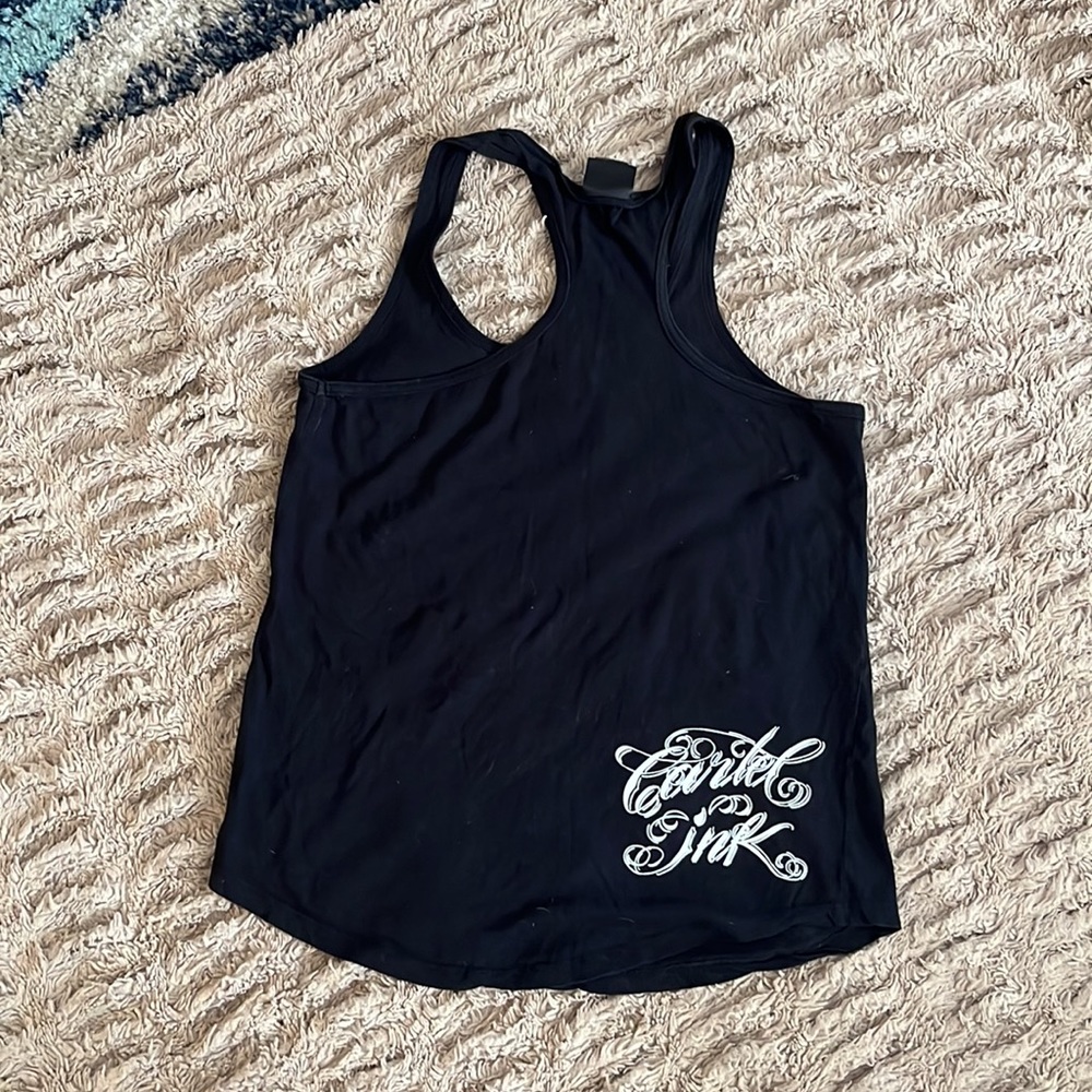 Cartel ink Happiness is a new tattoo racerback tank - Picture 2 of 2